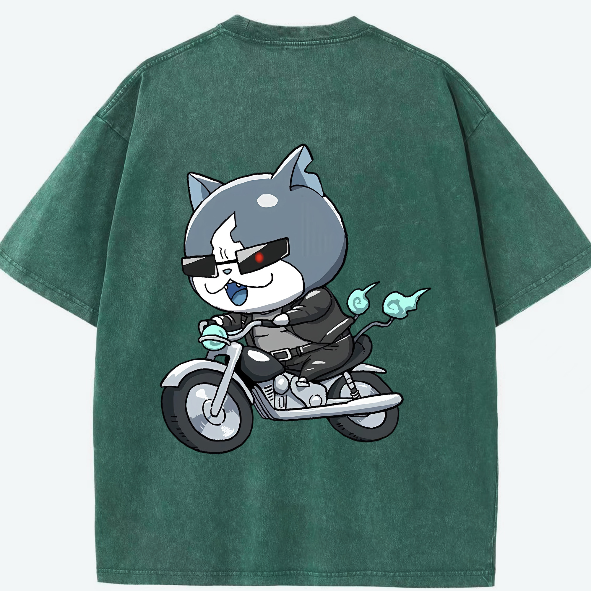 （画像用） 妖怪ウォッチ Yo-kai Watch 綿100% ヴィンテージ風 半袖Tシャツ（背面プリント）